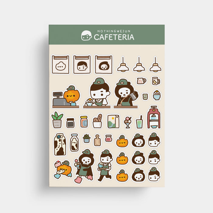 Nothingwejun Sticker Sheet // Cafeteria