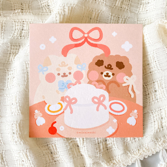 Miichimochi Art Print // Cake (Square)