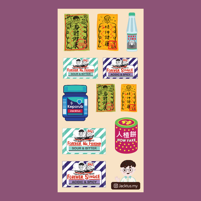 Jacktus Sticker Sheet // Candy & Talisman