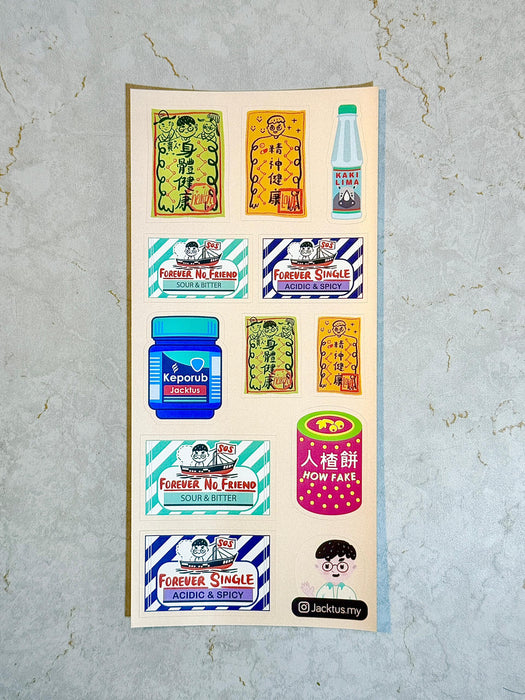 Jacktus Sticker Sheet // Candy & Talisman