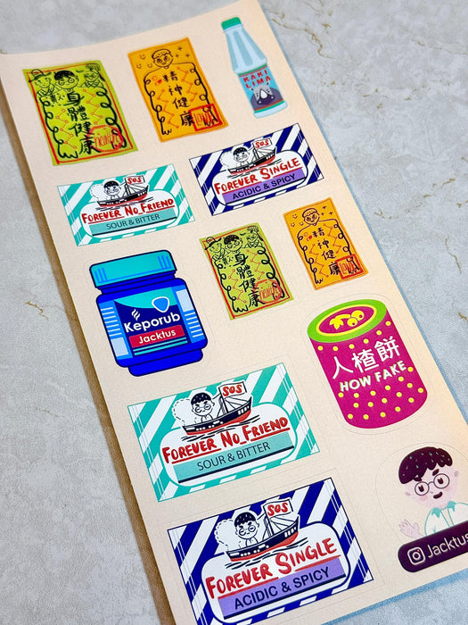 Jacktus Sticker Sheet // Candy & Talisman