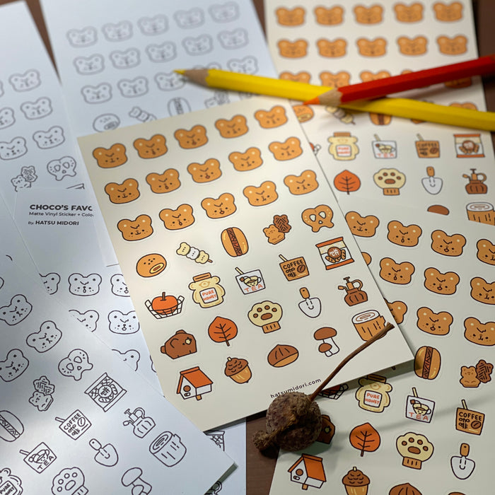 Hatsu Midori Sticker Sheet // Choco's Favourite