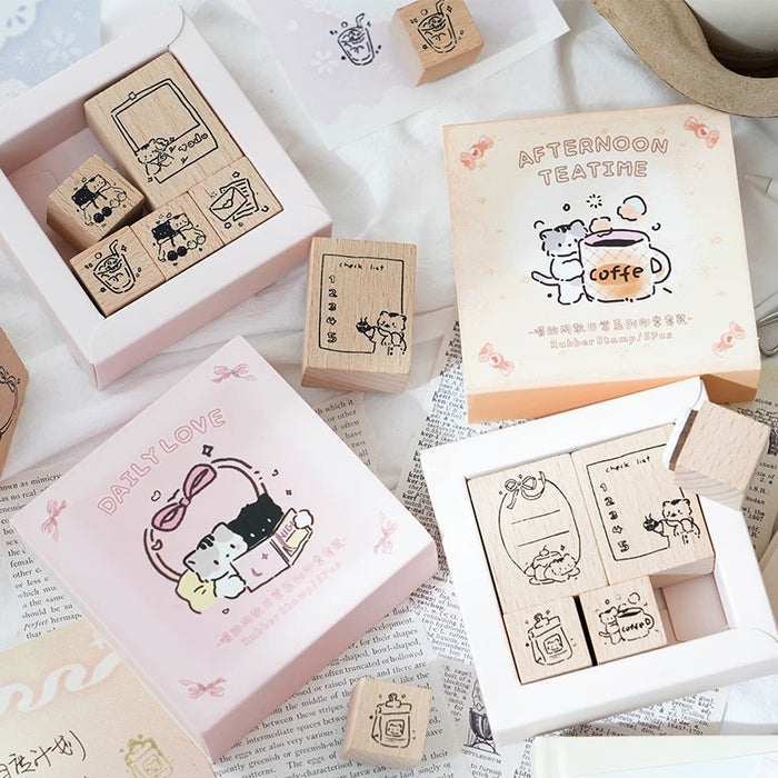 neko neko Rubber Stamp Set