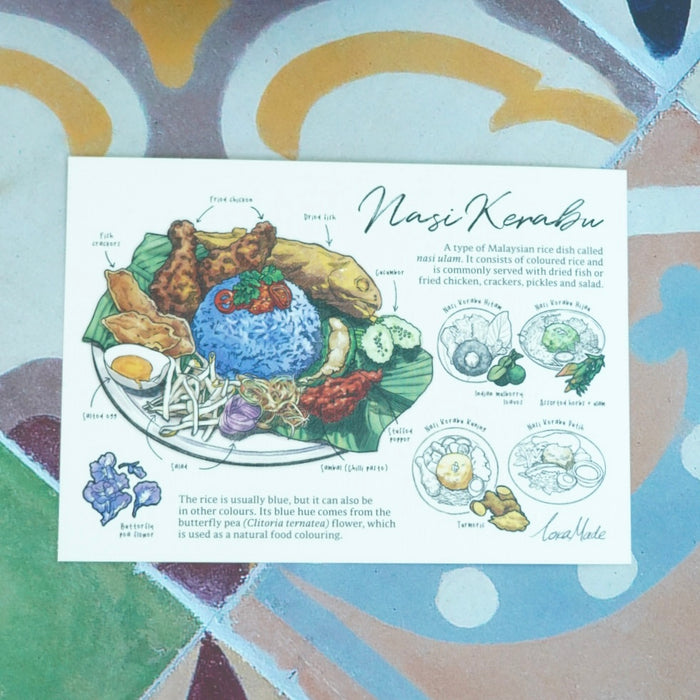 Lokapedia Postcard: Nasi Kerabu