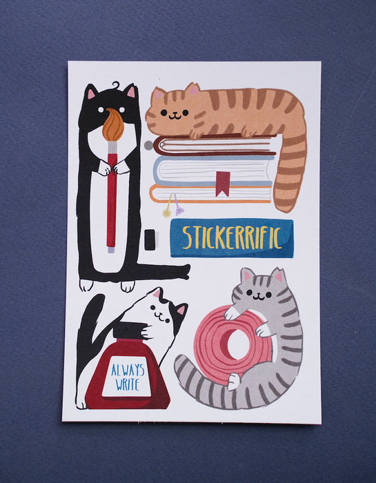 Stickerrific Store Cats & Stationery Postcard