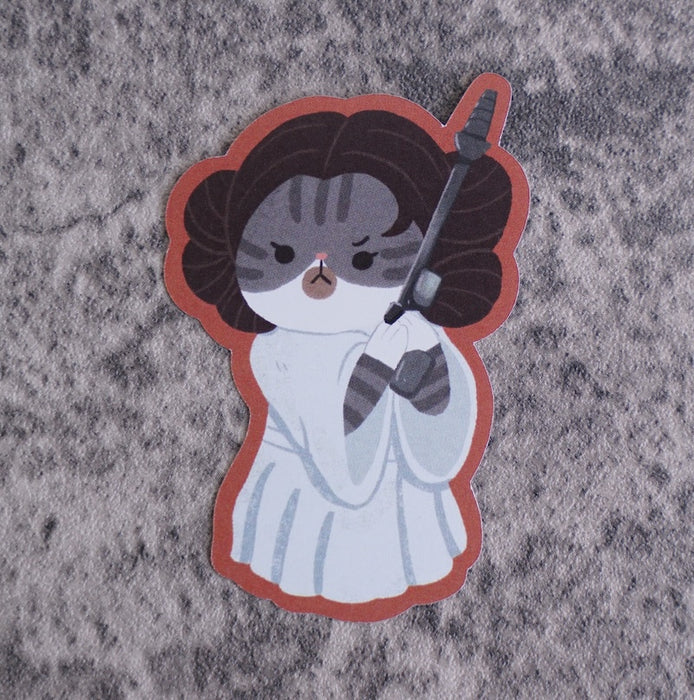 Star Wars Cats: Luke, Leia, Chewie and Han Flake Sticker