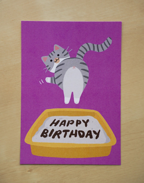 Happy Birthday Cat II Postcard