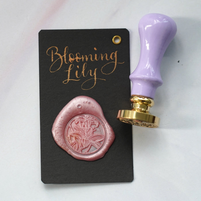 Wooden Wax Seal // Blooming Lily