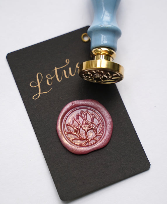 Wooden Wax Seal | Lotus