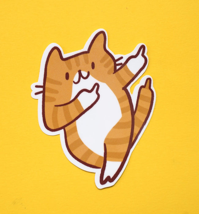 FU Cats Laptop Sticker (Waterproof)