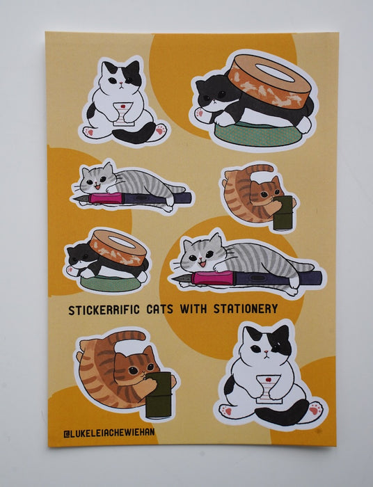 Stickerrific Cats with Stationery Stickers