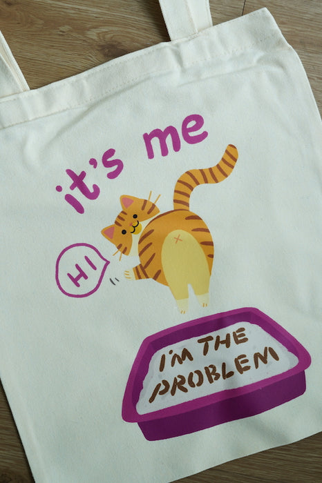 Stickerrific | I'm The Problem Cat Tote Bag