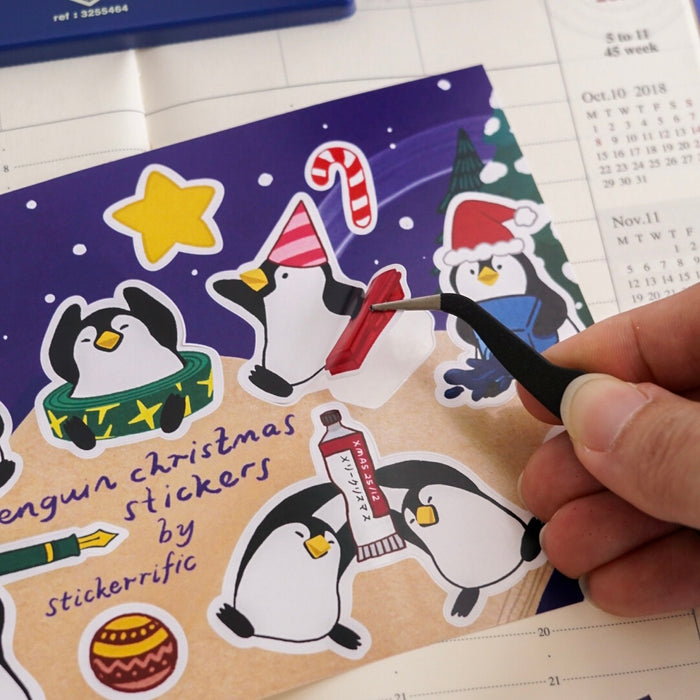 Stickerrific | Festive Penguins Stationery Christmas Stickers