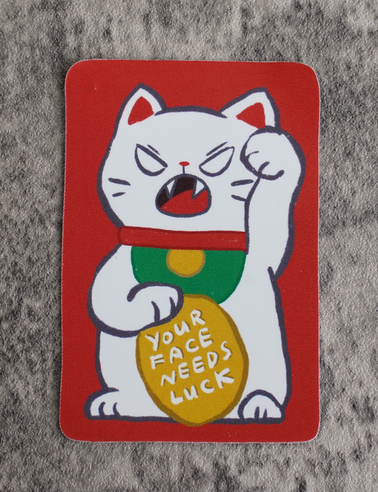 Angry Maneki Neko Sticker