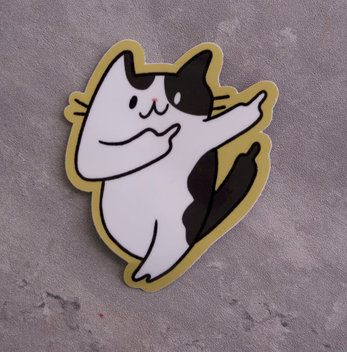 Angy Cats Laptop Sticker (Waterproof)