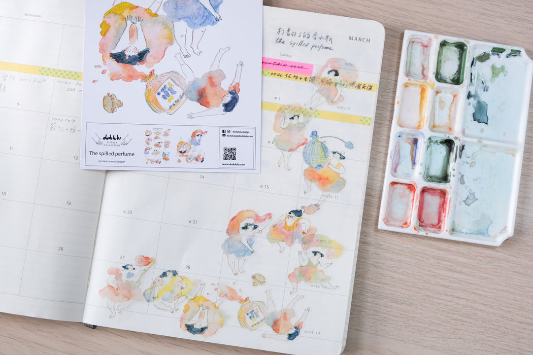 dodolulu Washi Sticker Sheet // Spilled Perfume