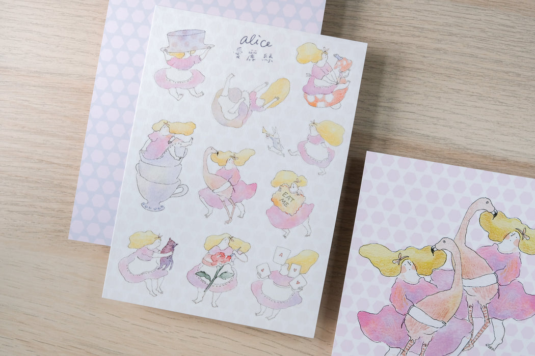 dodolulu Washi Sticker Sheet // Alice in Wonderland
