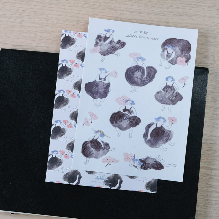 dodolulu Washi Sticker Sheet // Little Black Dress
