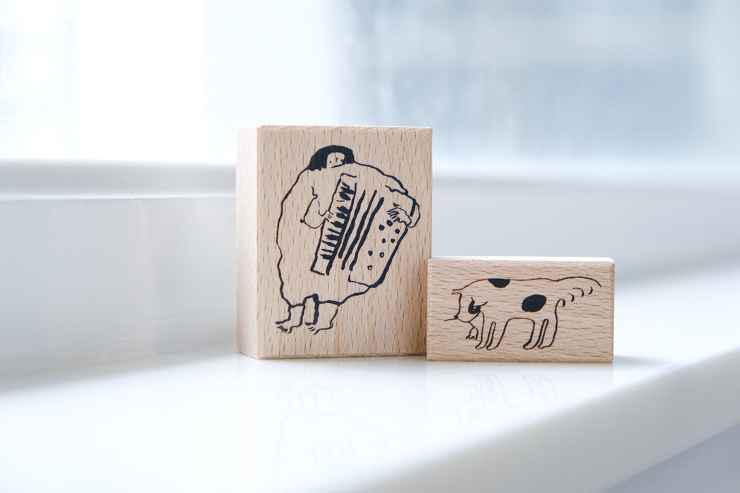 dodolulu Rubber Stamp // The Accordion and a Dog