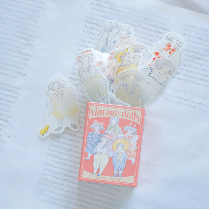 dodolulu Matchbox Washi Flake Stickers // Vintage Dolls