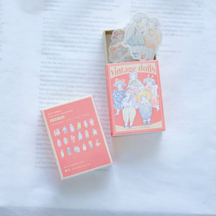 dodolulu Matchbox Washi Flake Stickers // Vintage Dolls