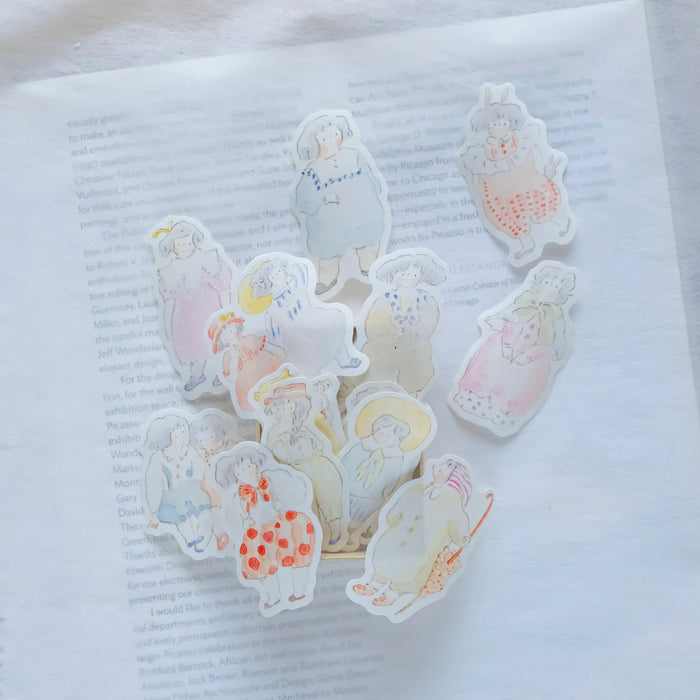 dodolulu Matchbox Washi Flake Stickers // Vintage Dolls