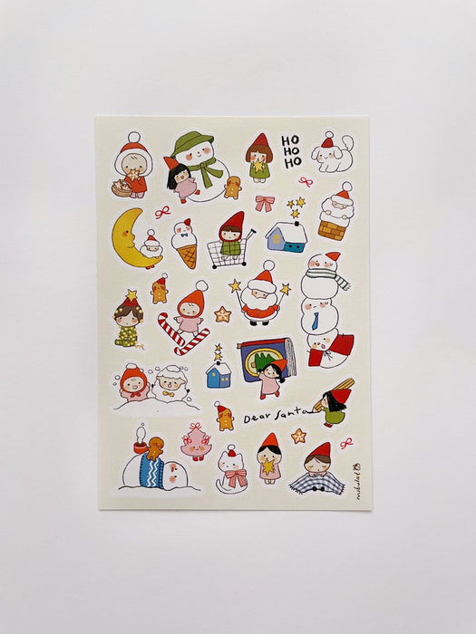 msbulat Sticker Sheet // Dear Santa