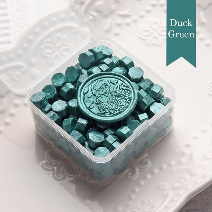 Wax Beads for Wax Sealing / Duck Green
