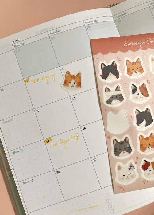 SomethingSeni Sticker Sheet // Emeowji Cats