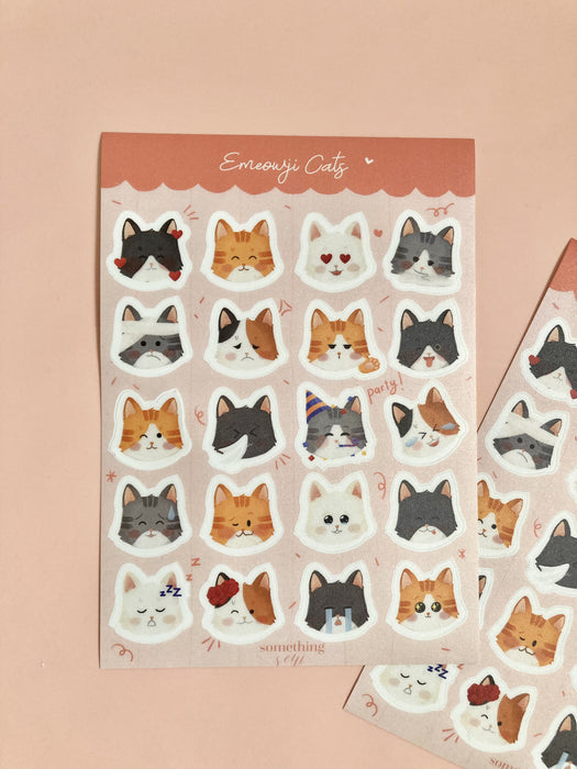 SomethingSeni Sticker Sheet // Emeowji Cats