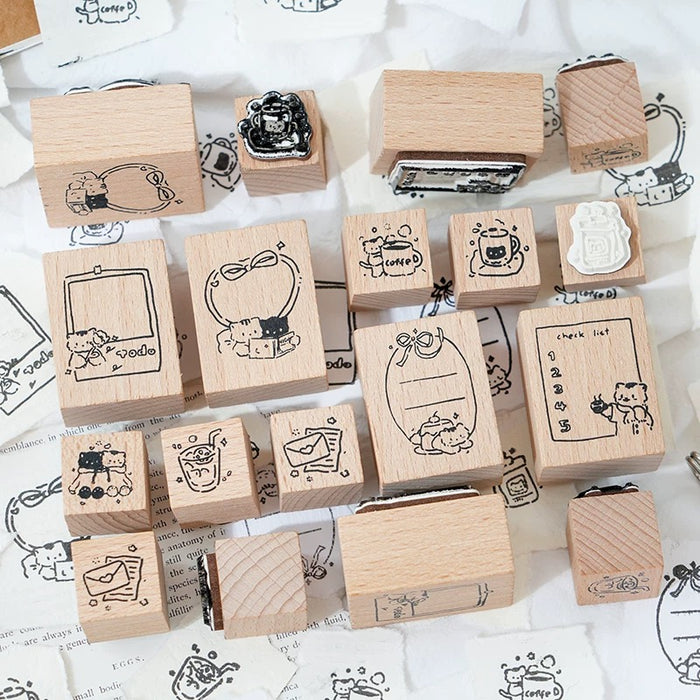 neko neko Rubber Stamp Set