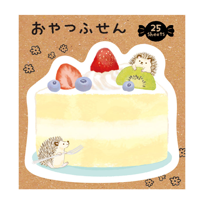 Chikyu Sticky Note // Cake & Hedgehog