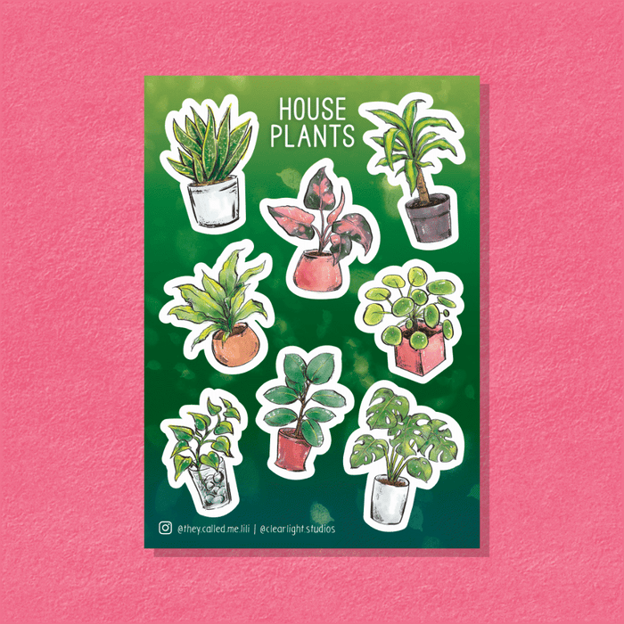 Lili Lukis Sticker Sheet // House Plants