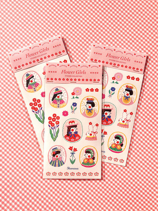 Humana Sticker Sheet // Flower Girls