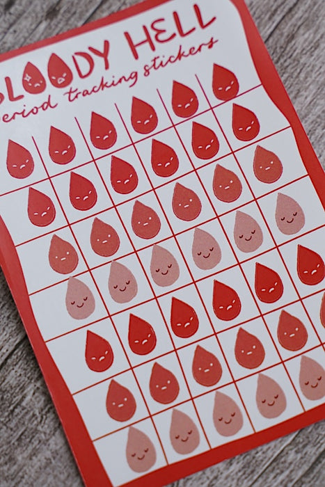 Stickerrific | Bloody Hell Period Tracker Stickers