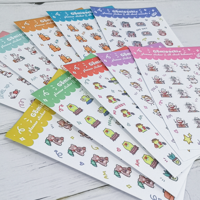 Gomidachi Planner Sticker Sheet // All About Us