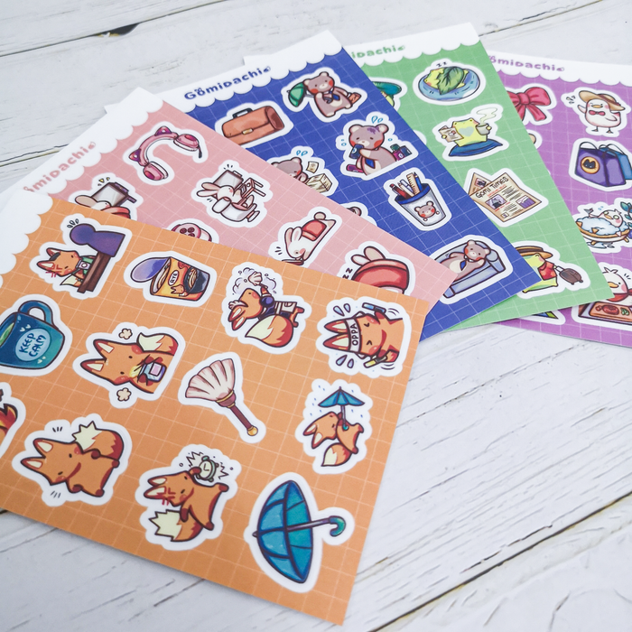 Gomidachi Deco Sticker Sheet // All About Us