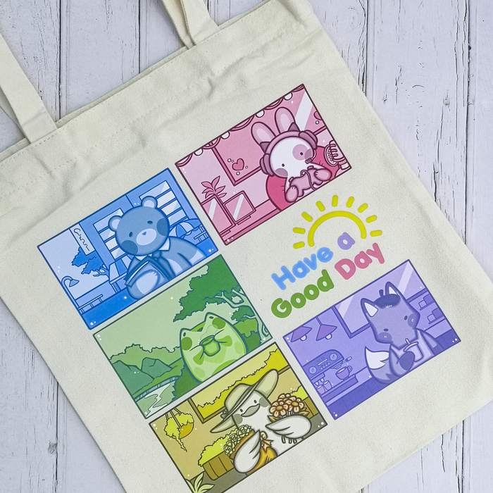 Gomidachi Tote Bag // Have a Good Day