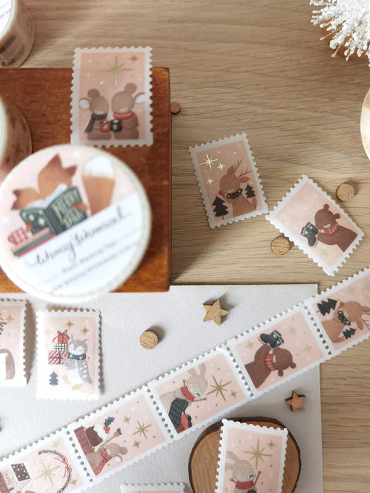 Whimsy Whimsical Christmas Stamp Washi Tape