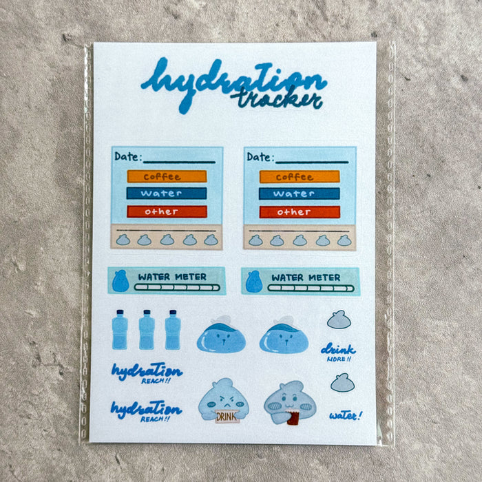 Ram & Reed Planner Sticker Sheet // Hydration Tracker