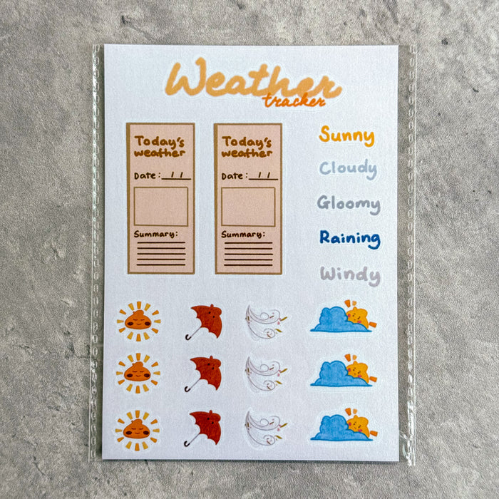 Ram & Reed Planner Sticker Sheet // Weather Tracker