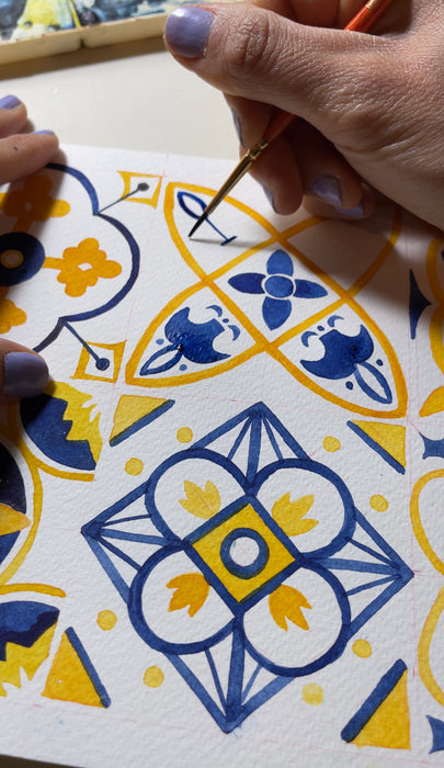 PAINT WITH US Printable: Moroccan Tiles