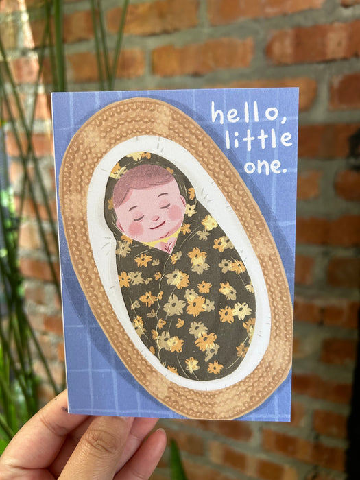 Bon Lettre Greeting Card // Hello, Little Ones