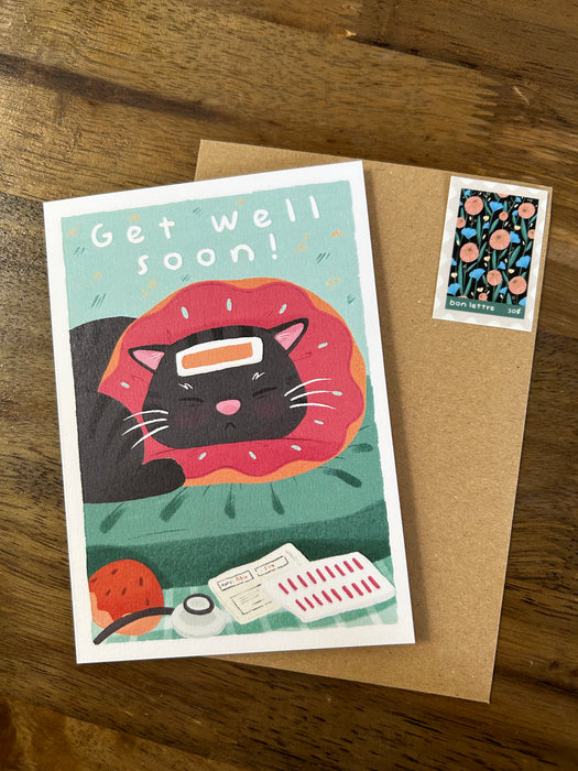 Bon Lettre Greeting Card // Get Well Soon