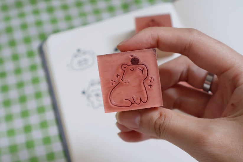Panda Yoong Rubber Stamp // Capybara