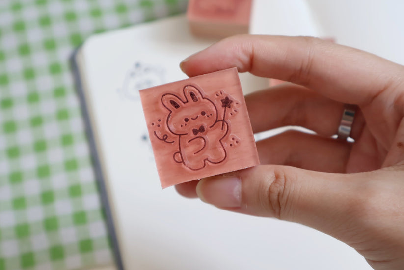 Panda Yoong Rubber Stamp // Rabbit