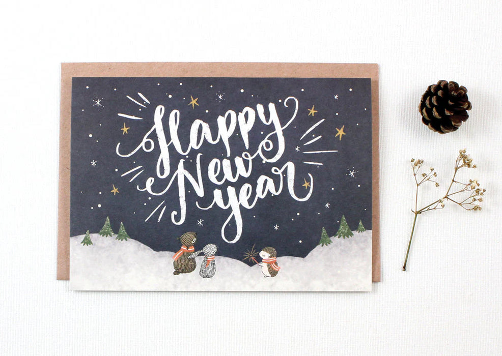 Whimsy Whimsical Greeting Card  - Happy New Year