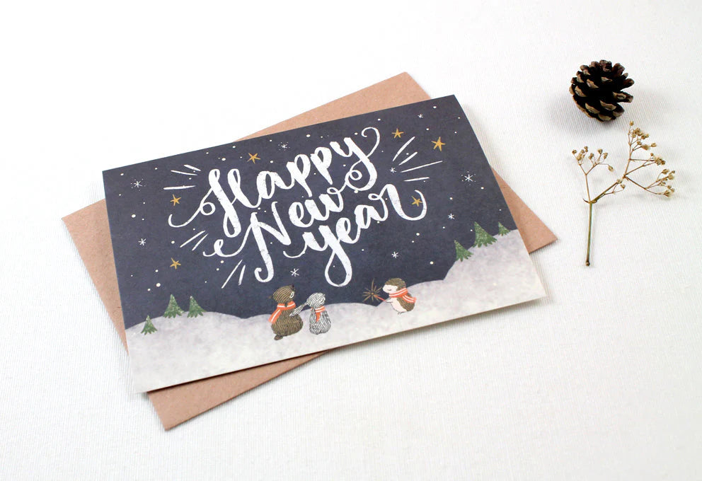 Whimsy Whimsical Greeting Card  - Happy New Year