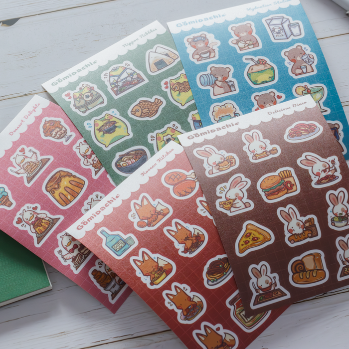 Gomidachi Deco Sticker Sheet // Food is Life