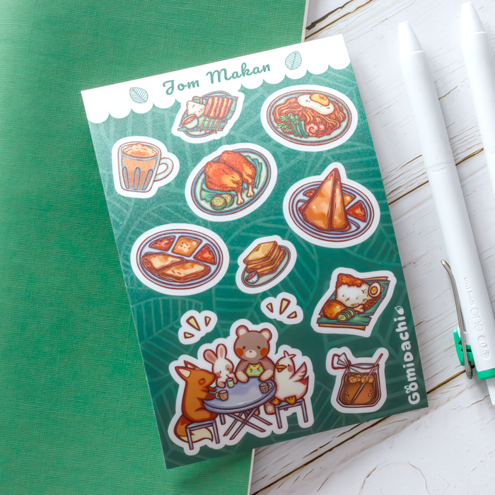 Gomidachi Deco Sticker Sheet // Jom Makan